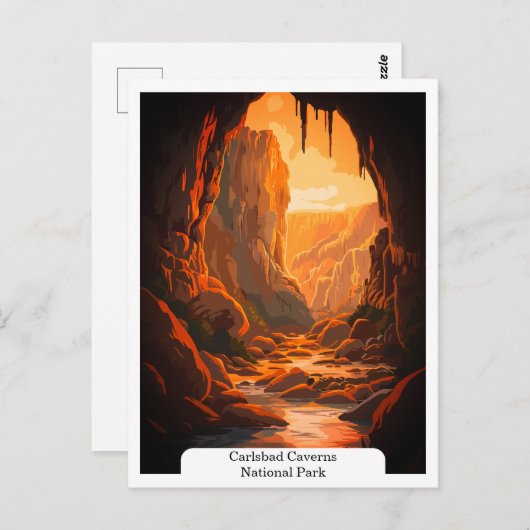 Carlsbad Caverns National Park, New Mexico, Vereni Briefkaart (Voorkant / Achterkant)