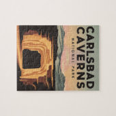 Carlsbad Caverns National Park Reizen Poster Legpuzzel (Horizontaal)