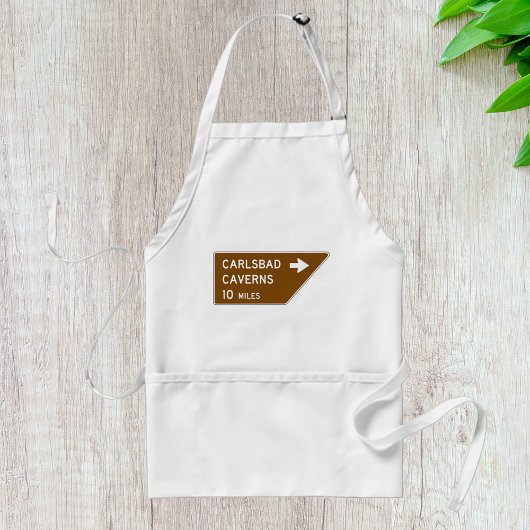 Carlsbad Caverns Sign Standaard Schort