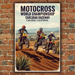 Carlsbad Raceway Motorcross Poster