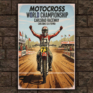 Carlsbad Raceway Motorcross Poster