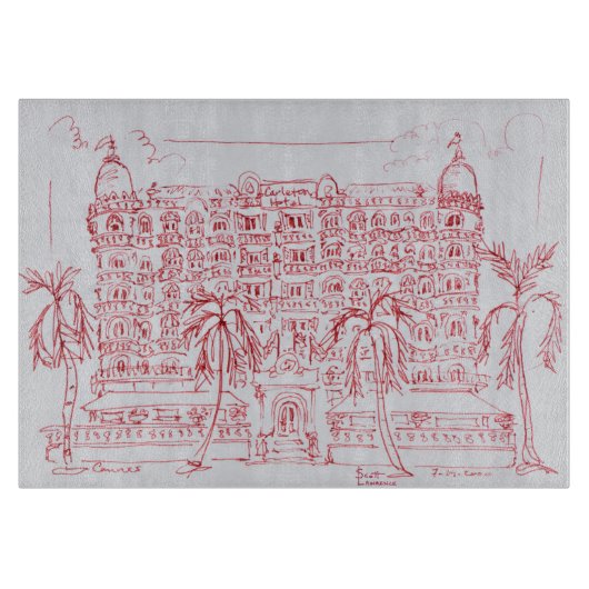 Carlton Hotel, Cannes, Frankrijk Snijplank (Voorkant)