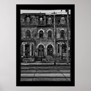 Carlton Street nr. 3 met grens Poster