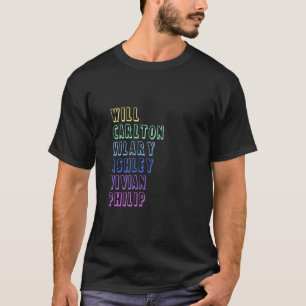 Carlton Will Ashley Vivian Philip Hilary Frisse Lu T-shirt
