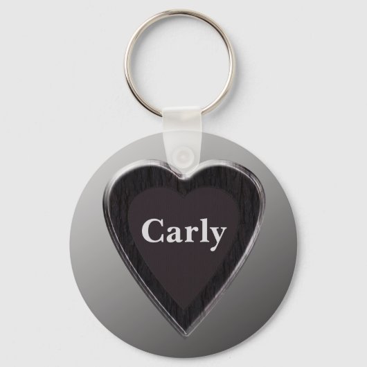 Carly Heart Keychain by 369MyName (Voorkant)