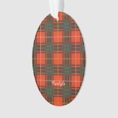 Carlyle clan Pset Scottish kilt tartan Ornament (voorkant)