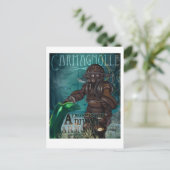 Carmagnolle duikpantser (steampunk, retro) briefkaart (Staand voorkant)