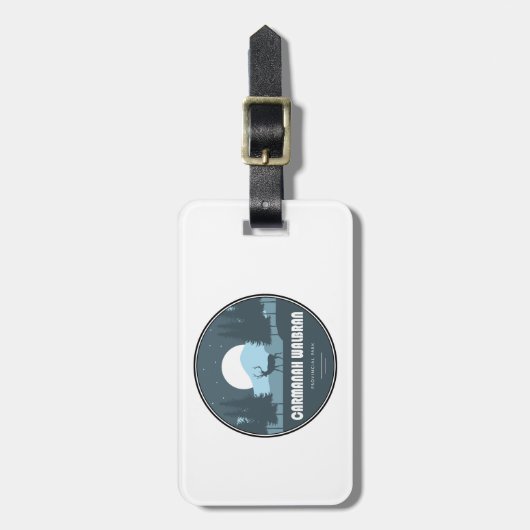 Carmanah Walbran Provinciaal Park Herten Bagagelabel (Voorkant verticaal)