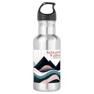 Carmanah Walbran Provincial Park Gekleurde heuvels Waterfles