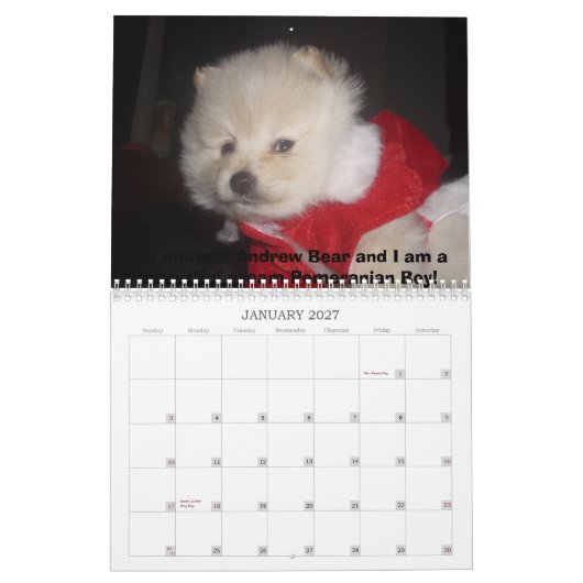 Carma's Pommeren Kalender (Jan 2027)