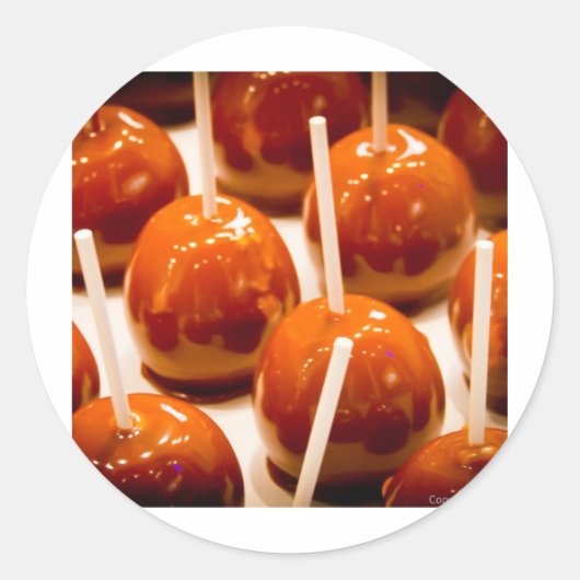 Carmel Apple Ronde Sticker (Voorkant)