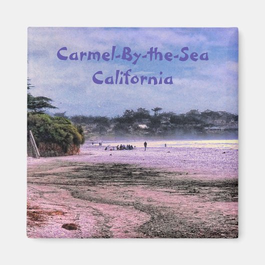 Carmel Beach California Central Coast Magnet (Devant)