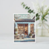 Carmel bij het Zee Cafe California Briefkaart (Staand voorkant)