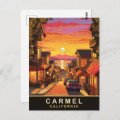 Carmel bij het Zee, Californië Briefkaart (Voorkant / Achterkant)