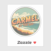 Carmel by the sea beach california pacific coast sticker (Vel)