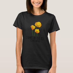 Carmel-by-the-Zee California CA Poppy Flower State T-shirt