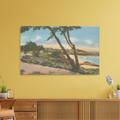 Carmel, CA - Startpunten langs het Uitzicht van de Canvas Afdruk (Insitu (Woonkamer))