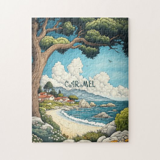 Carmel California Reizen Legpuzzel (Verticaal)