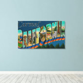 Carmel, Californië - grote lettertjes Canvas Afdruk (Insitu (Houten vloer))