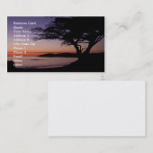 Carmel, carte de visite de coucher du soleil de CA (Devant / Derrière)