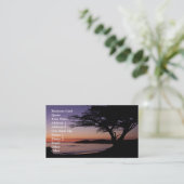 Carmel, carte de visite de coucher du soleil de CA (Debout devant)