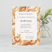 Carmel Cream Heart Apple Caramel Birthday Kaart (Staand voorkant)