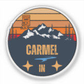 Carmel, Indiana Sticker (Voorkant)