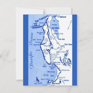 "Carmel naar San Francisco  kaart