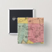 Carmel, stad vierkante button 5,1 cm (Voorkant /achterkant)