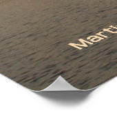 Carmel Sunset in goud Poster (Hoek)