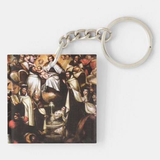 Carmelite Saints Sleutelhanger (Achterkant)