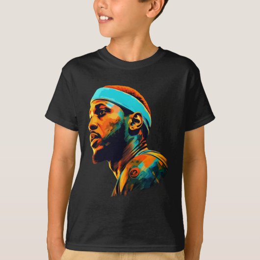 Carmelo Anthony Illstration T-shirt (Voorkant)