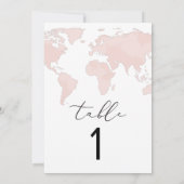 CARMEN Adventure Travel Pink Map Carte Numéro de l (Dos)