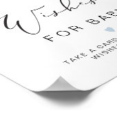 CARMEN Blue Kaart Adventure Baby Wensen voor Baby Poster (Hoek)