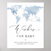 CARMEN Blue Kaart Adventure Baby Wensen voor Baby Poster (Voorkant)