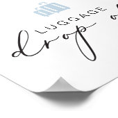 CARMEN Blue Travel Theme Bagage Drop Off Poster (Hoek)