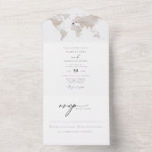 CARMEN Carte Aquarelle Voyage Destination Mariage  (À l'intérieur)