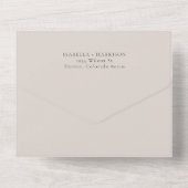 CARMEN Carte Aquarelle Voyage Destination Mariage  (Verso)