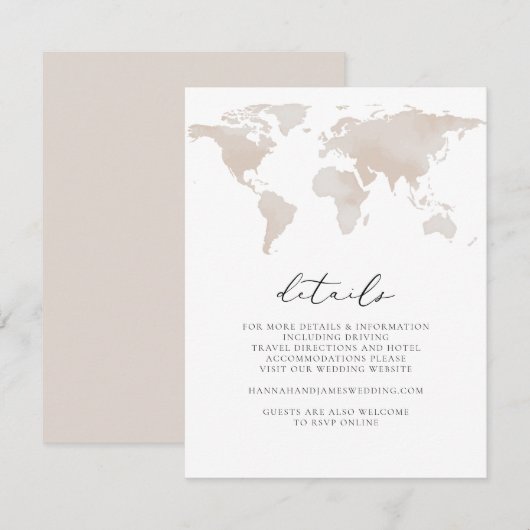 Carmen - Carte Aquarelle Voyage Détails de l'avent (Devant / Derrière)