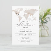 CARMEN Carte Beige Baby shower d'aventure (Debout devant)