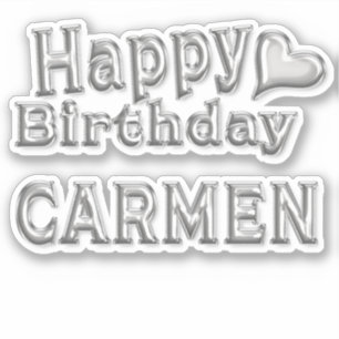Carmen Happy Birthday Autocollant Autocollant