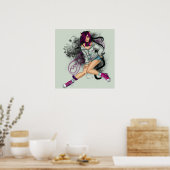 Carmen, het magische meisje van de kat poster (Keuken)