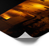 Carmen-kerk 's nachts - Mahon, Menorca, Spanje Poster (Hoek)