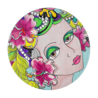 Carmen Mardi Gras Girl Snijplank