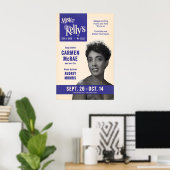 Carmen McRae jazzposter - Mister Kelly's Poster (Thuiskantoor)