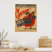 Carmen Opera  Theater WPA-Poster Poster (Keuken)