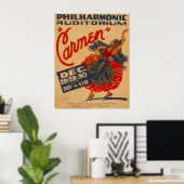 Carmen Opera  Theater WPA-Poster Poster (Thuiskantoor)
