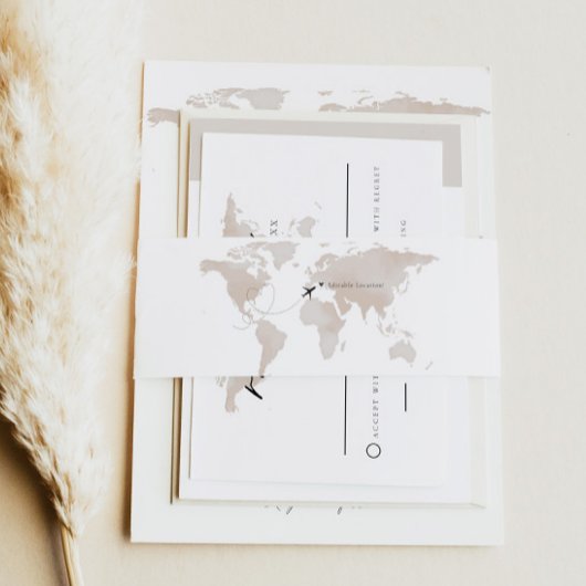 CARMEN Reizen Thema Bruiloft Bestemming Bruiloft Uitnodigingen Wikkel