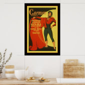 Carmen ~  theater Adverteren Poster (Keuken)