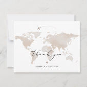 CARMEN Travel Adventure Carte Beige Photo Merci (Devant)